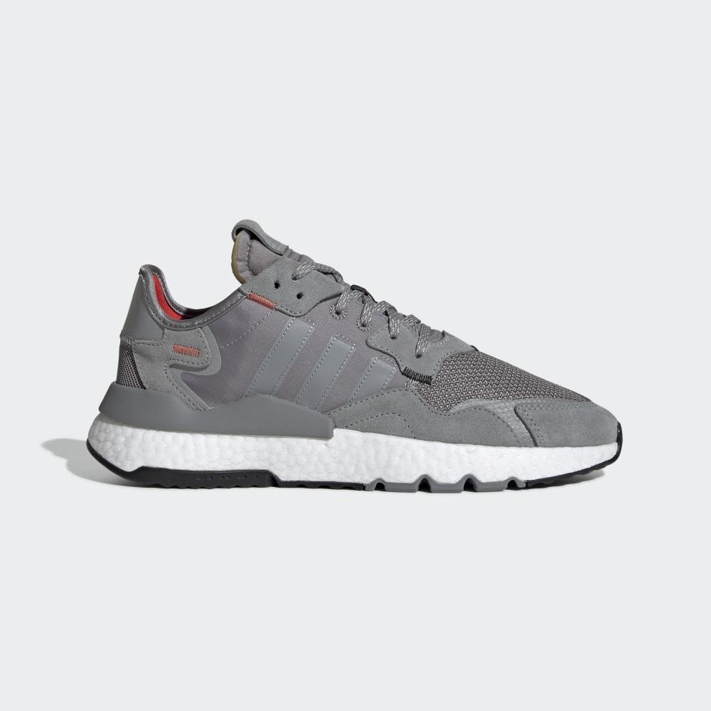 Adidas Men's Nite Jogger Originals Shoes Grey/White Ireland EE5869